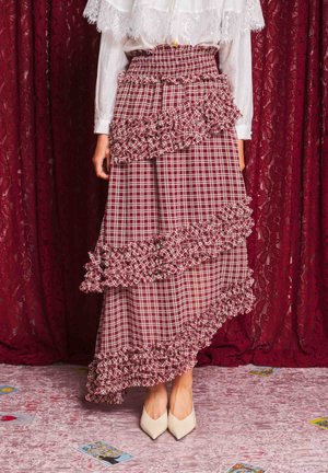 Sister Jane, FATES RUFFLE SKIRT - Дълга пола - red