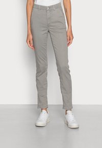 Marc O'Polo FRENCH POCKETS HIGH WAIST SLIM FIT REGULAR LENGTH - Chinos - light shadow