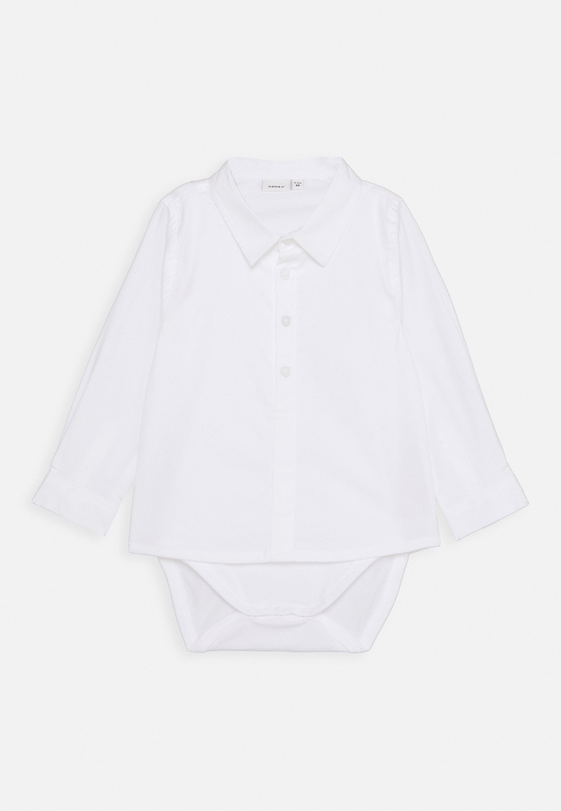 Name it NBMDANDERS BODY BABY 2IN1 Skjorte bright white Sanetta fiftyseven Skjorte ivory Zalando.no