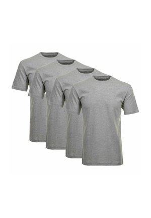 4ER PACK - 1/2 ARM RUNDHALS - Hemd - grau