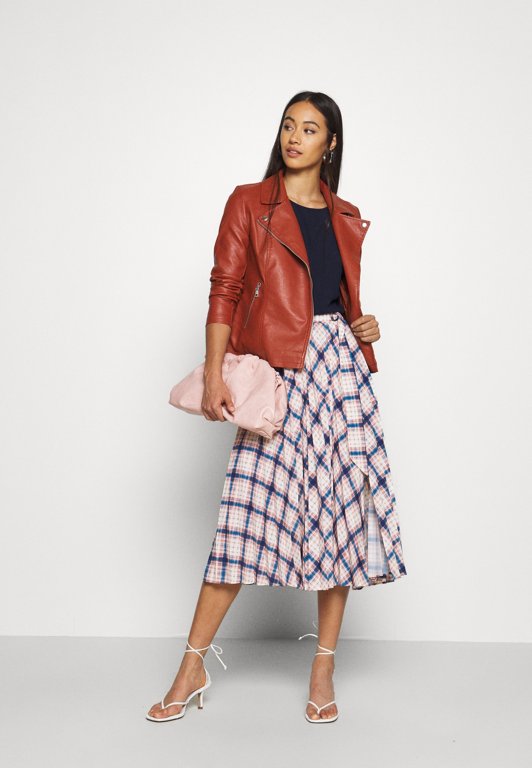 only red leather jacket