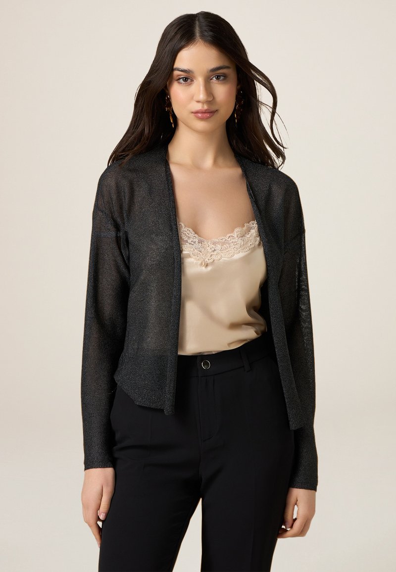 cardigan nero benetton