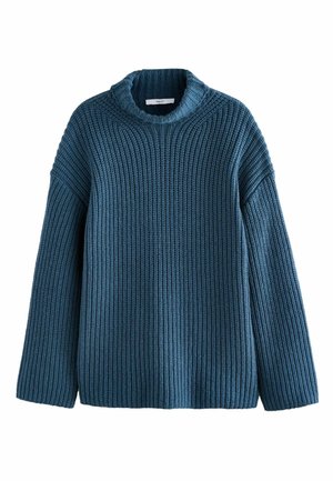 ROLL NECK LONGLINE  - Pullover - blue indigo