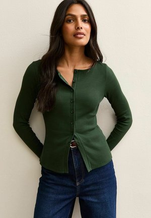 Chaqueta de punto - dark green