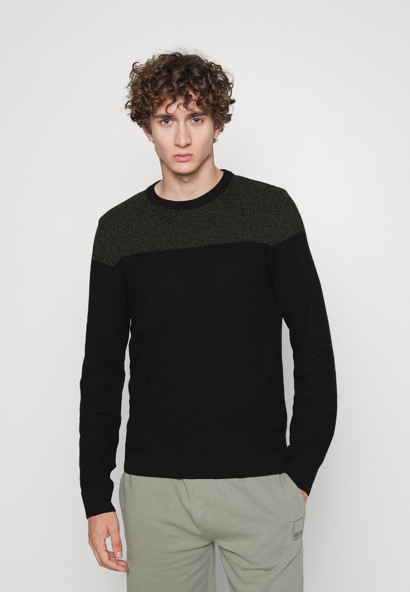 Pier One Strickpullover - green/black/grün - Zalando.de