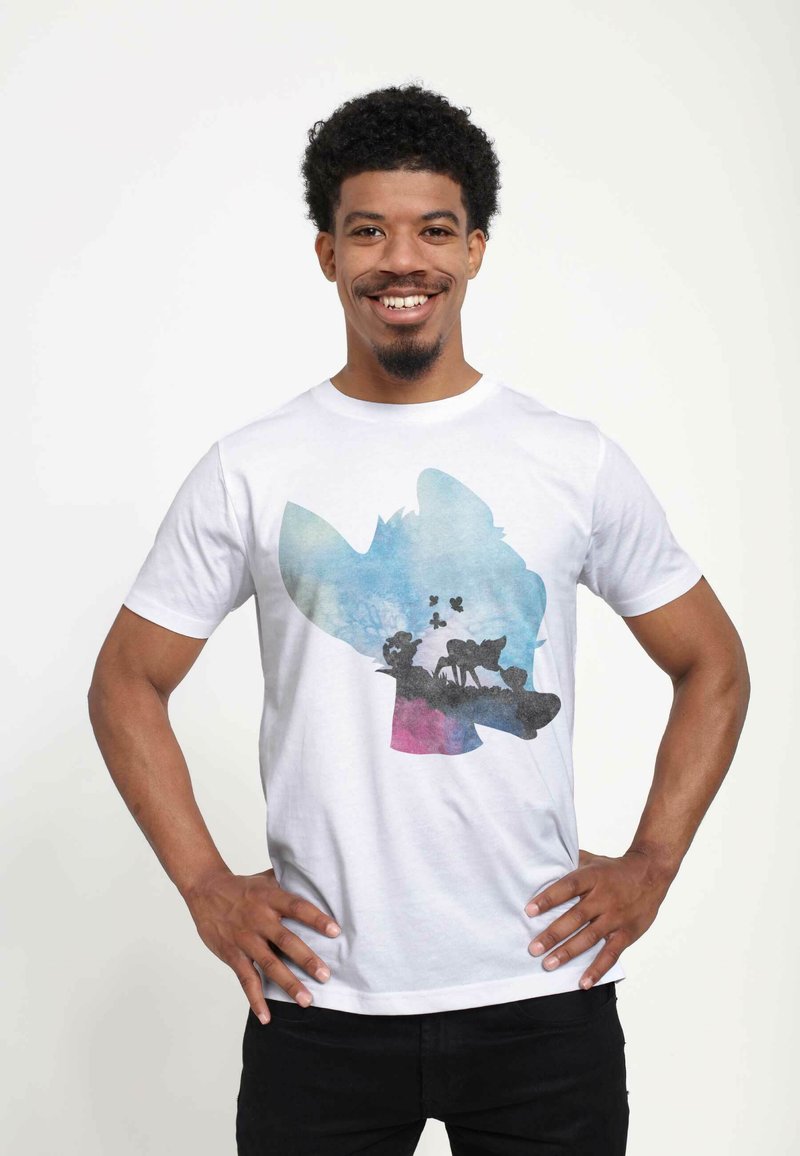 Henry Tiger DISNEY BAMBI WATERCOLOR BAMBI UNISEX - T-shirt z nadrukiem