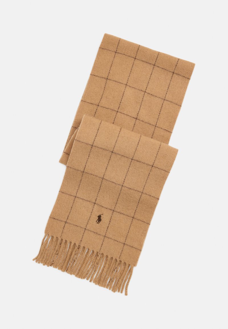 Polo Ralph Lauren SCARF OBLONG UNISEX Scarf Camel teak camel polo-ralph-lauren-scarf-oblong-unisex-scarf-camel-teak-camel