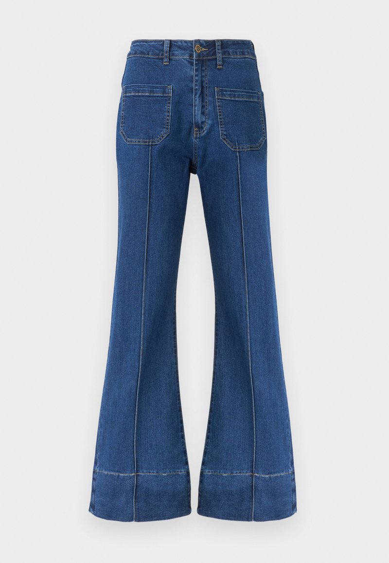 Anna Field Flared Jeans donkerblauw denim Anna Field Flared Jeans donkerblauw denim