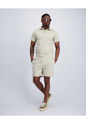 Black Bananas MERCERISED POLO TWINSET - Tracksuit bottoms - sand