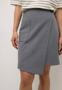 Kaffe EDEN  - Suknja A kroja - grey melange