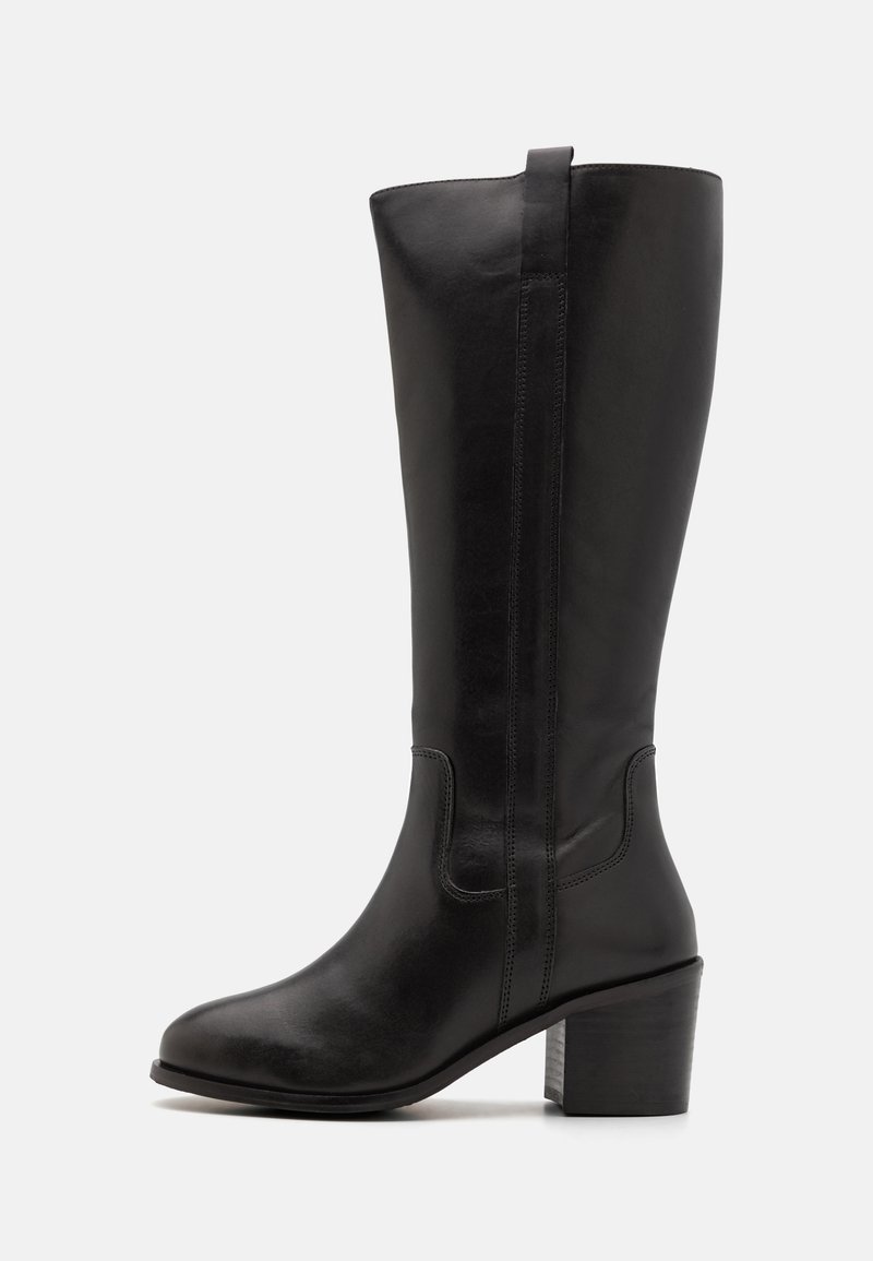 Anna Field LEATHER - Høje støvler/ Støvler - 802 - black/sort - Zalando.dk