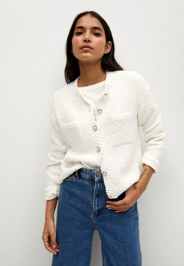 UPPER - Strickjacke - blanco