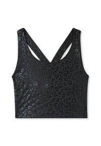 Terranova SPORTIVO MACULATO LUCCICANTE - Top - nero