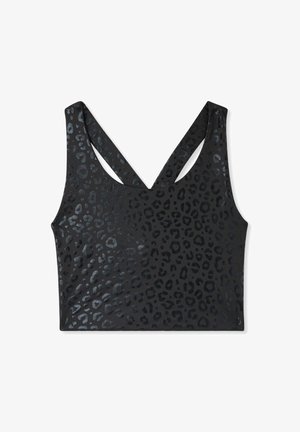 Terranova SPORTIVO MACULATO LUCCICANTE - Top - nero