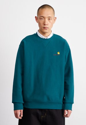 Carhartt WIP AMERICAN SCRIPT - Sweatshirt - malachite