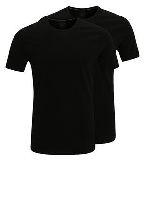 2 PACK CREW NECK T SHIRTS MODERN COTTON STRETCH - Undertrøye - black