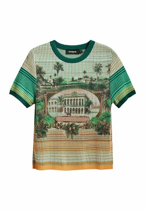 Desigual LANDSCAPE - Print T-shirt - green