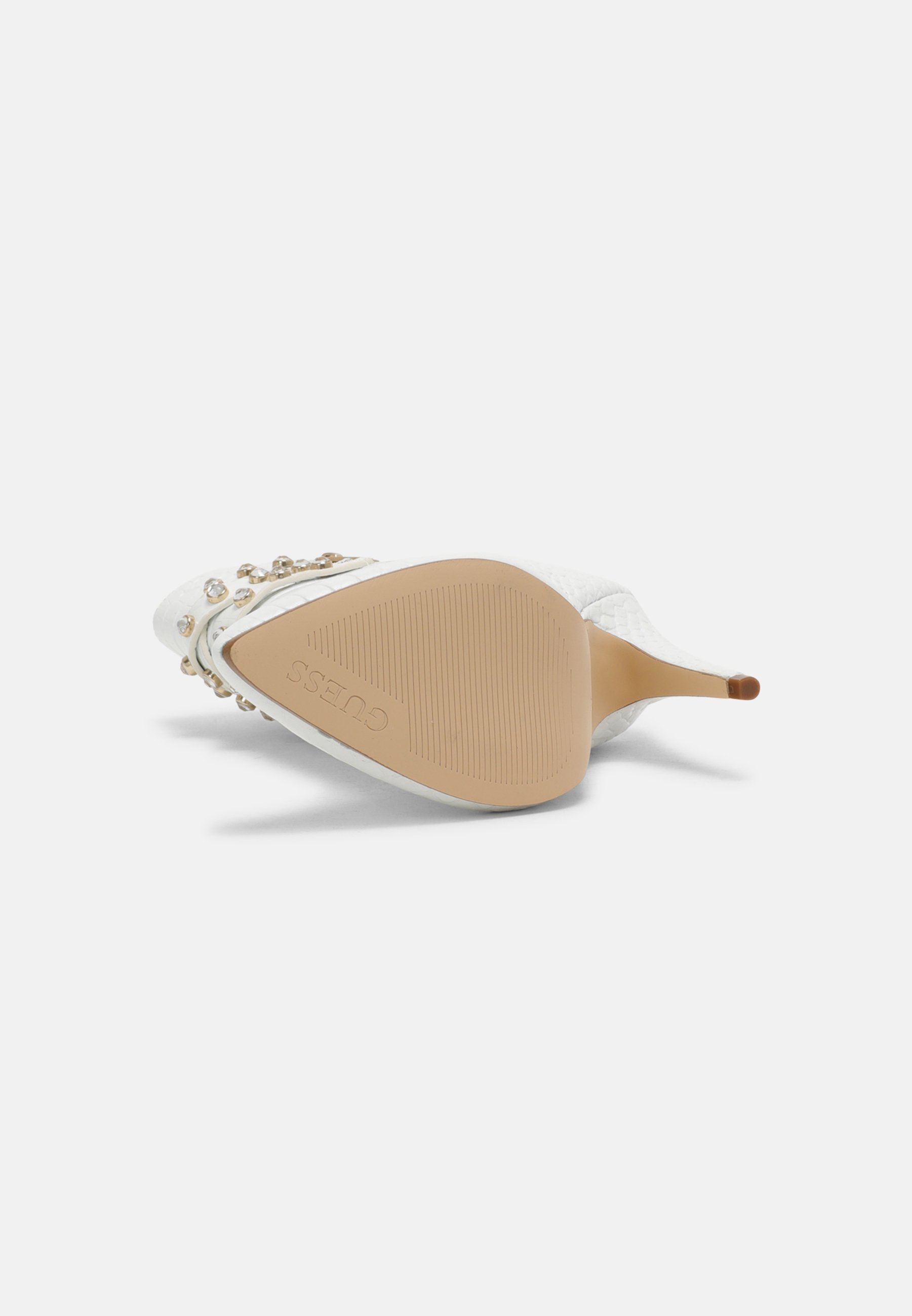 Guess JESSIA - Botines de tacón - white/blanco - Zalando.es