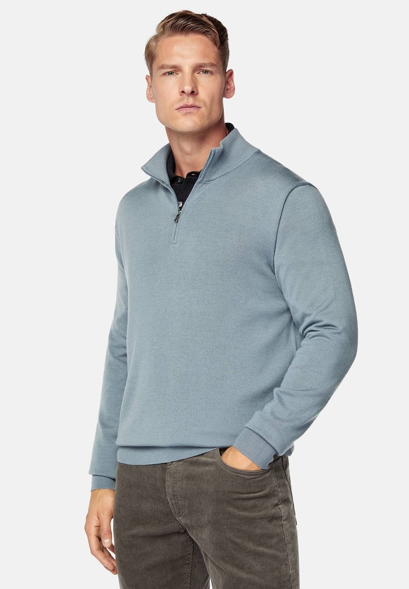 Boggi Milano HALF ZIP - Maglione - indigo