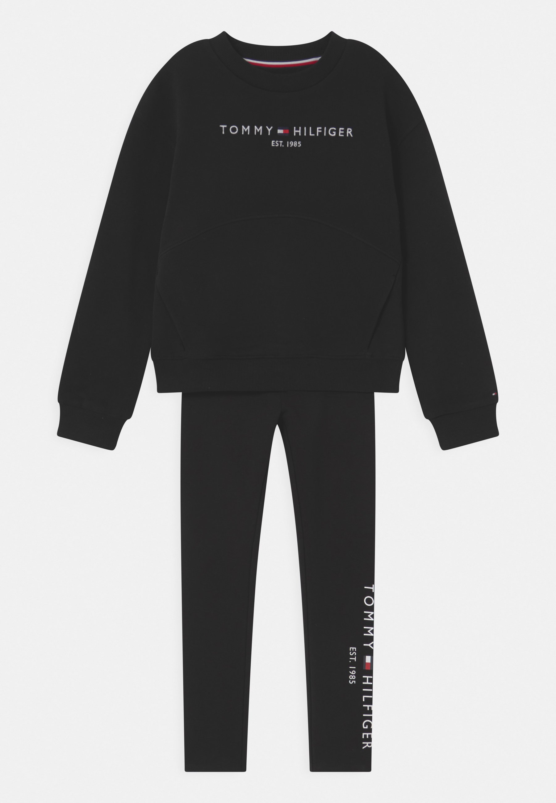 Tommy Hilfiger ESSENTIAL SET - Trainingspak - black/zwart - Zalando.nl
