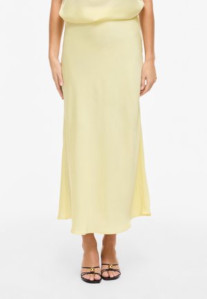 VILA VIELLETTE SKIRT - Jupe longue - pastel yellow