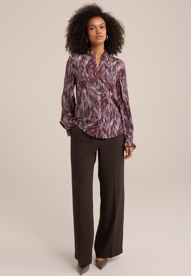 WE Fashion Broek donkerbruin