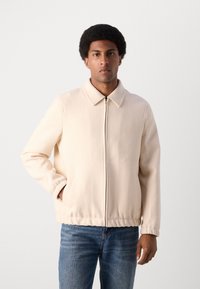 Lindbergh TEXTURED ZIP THROUGHT JACKET - Sommerjakke - off white