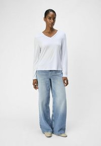Object V-AUSSCHNITT - Langærmet T-shirt - white