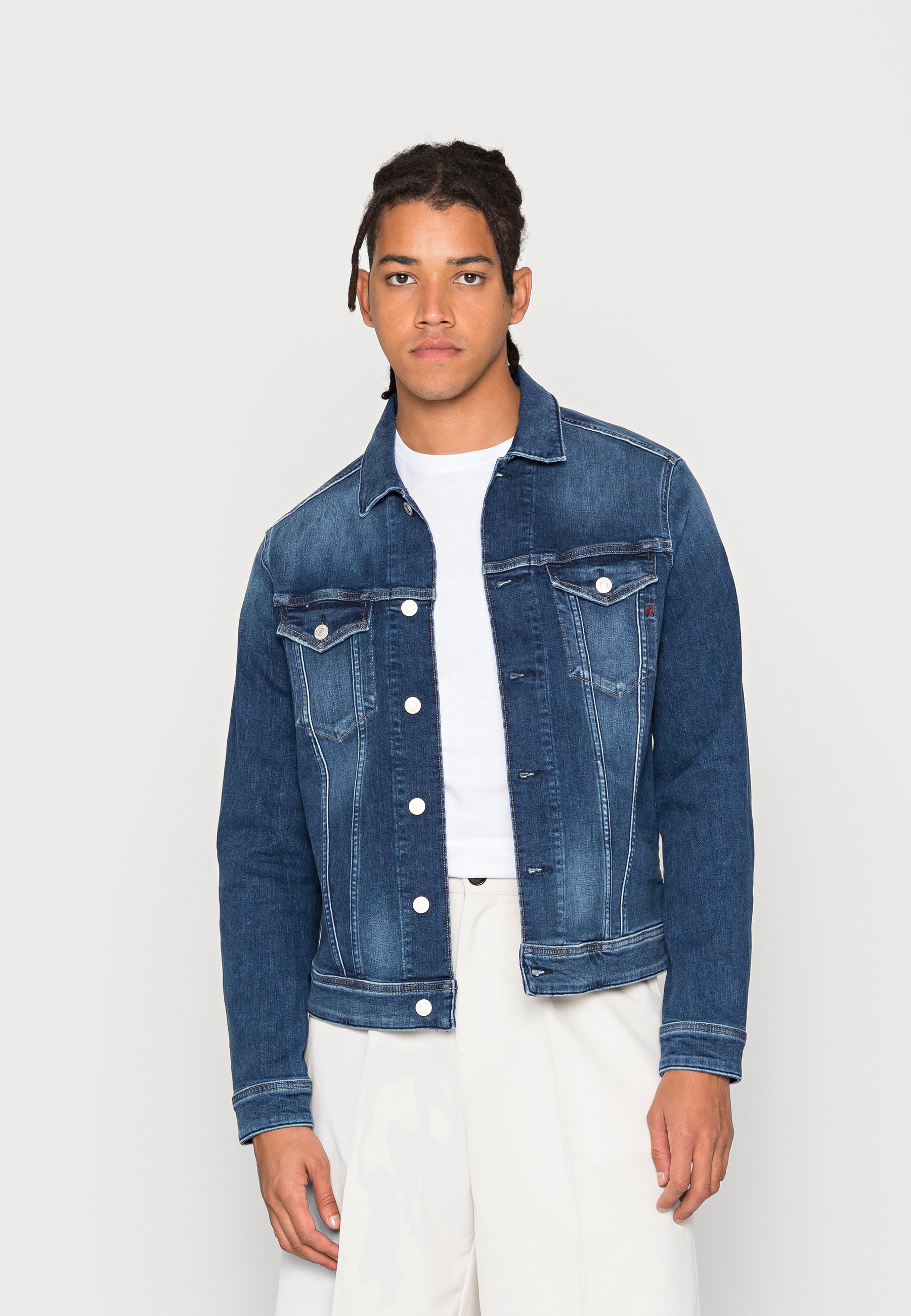 Replay JACKET - Denim jacket - dark 