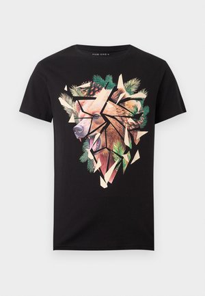Pier One, T-shirt con stampa - black