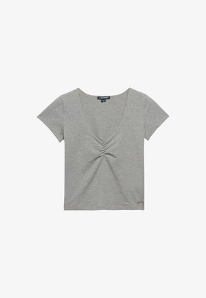Superdry & Co, ATHLETIC ESSENTIALS GATHERED SHORT SLEEVE - T-shirt basique - grey marl