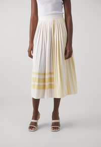 GANT PLEATED SKIRT - Rakott szoknya - cream