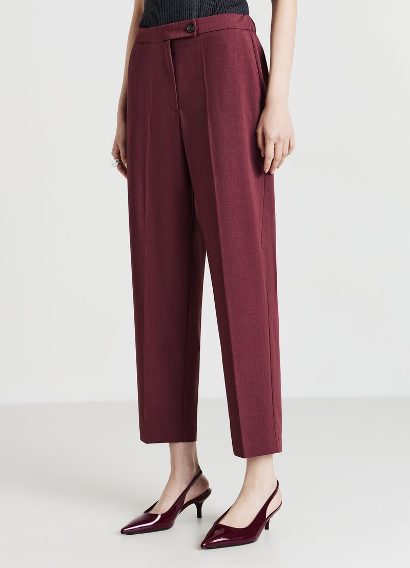 Calliope Stoffhose - bordeaux melange