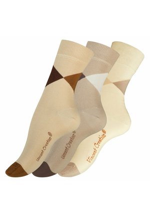 3 PAAR - Socken - beigetöne