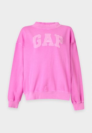 GAP, LOGO MOCK NECK - Sweatshirt - neon pink glow