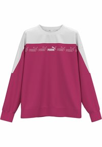 Puma AROUND THE BLOCK RUNDHALS - Sweater - garnet rose