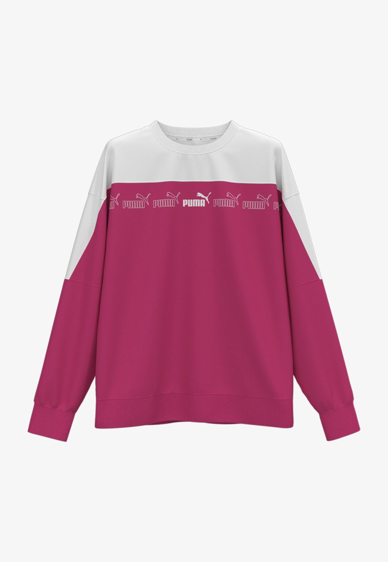 Puma AROUND THE BLOCK RUNDHALS - Sweater - garnet rose