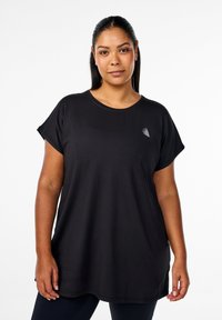 Active by Zizzi - Sports T-shirt - black Thumbnail Image 1