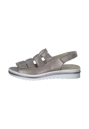 SELMA - Platform sandals - stein