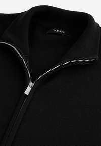Next TEXTURED PREMIUM ZIP THROUGH  - Strickjacke - black