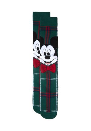 DISNEY HOLIDAY CHEERS - Strumpor - dark green checkered