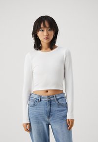 Even&Odd Petite 3 PACK - Long sleeved top - black/white/light green
