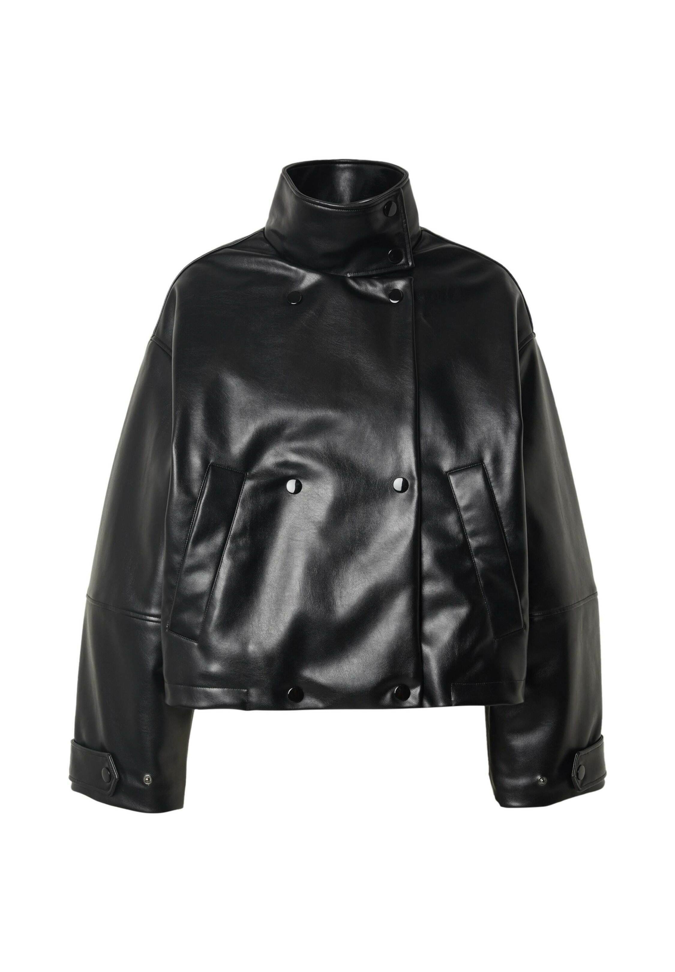 EDITED AGATHA - Faux leather jacket - schwarz/black - Zalando