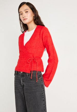 WRAP CARDIGAN - Vest - high risk red