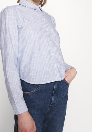 Blus - mottled light blue