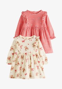 Non selezionato, cream bear red cherry gingham