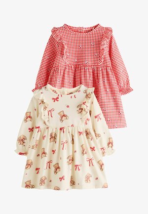 Next, 2 PACK-REGULAR FIT - Jerseykjole - cream bear red cherry gingham