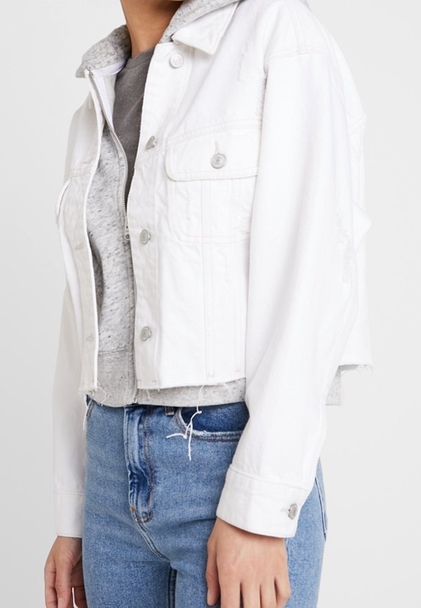 white abercrombie jacket