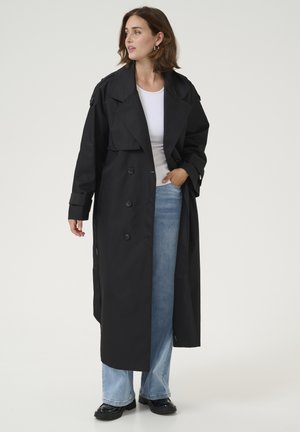 KASOLIVA - Trenchcoat - black deep