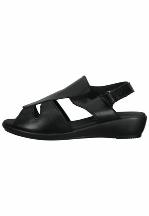 Sandaler m/ kilehæl - schwarz zl